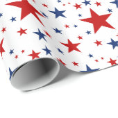 Patriotische Stars Geschenkpapier (Rolleneckpunkt)
