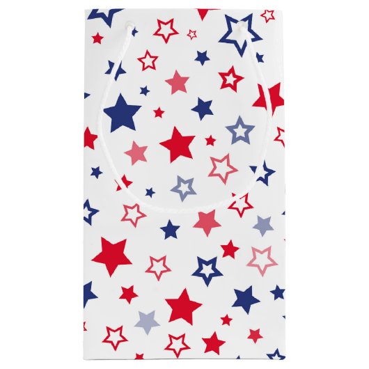 Patriotische Stars Geschenktasche Kleine Geschenktüte (Rückseite)