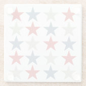 Patriotische Stars Glasuntersetzer (Rückseite)