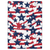 Patriotische Stars Klemmbrett (Rückseite)