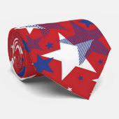 Patriotische Stars Krawatte (Gerollt)