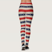Patriotische Stars Leggings (Rückseite)