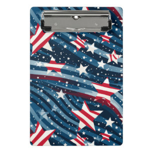 Patriotische Stars Mini Klemmbrett