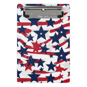 Patriotische Stars Mini Klemmbrett