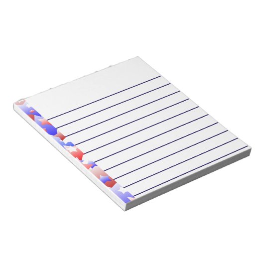 Patriotische Stars Notizblock (angewinkelt)