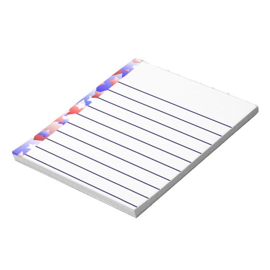Patriotische Stars Notizblock (Rotiert)