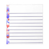 Patriotische Stars Notizblock (Vorderseite)