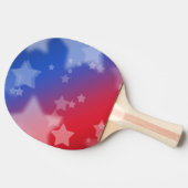 Patriotische Stars Ping Pong Paddle Tischtennis Schläger (Seitenansicht)