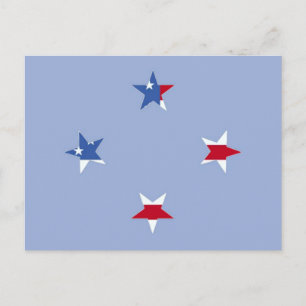 Patriotische Stars Postcard Postkarte
