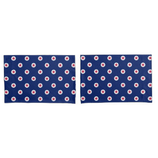 Patriotische Stars Red White Blue USA Set Pillowca Kissenbezug