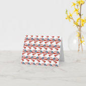 Patriotische Stars Streifen Freiheit Flag Herz 4. Karte (Gelbe Blume)