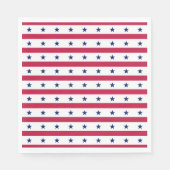 Patriotische Stars & Stripes Red White Blue USA Serviette (Vorderseite)