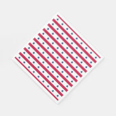 Patriotische Stars & Stripes Red White Blue USA Serviette (Ecke)