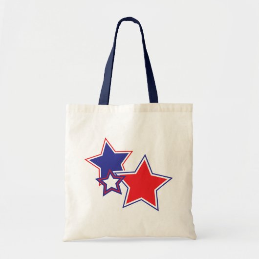 Patriotische Stars Tote Tag Tragetasche (Vorne)