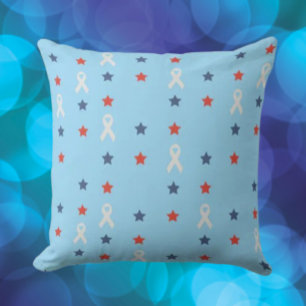 Patriotische Stars und Ribbons-Kissen Kissen