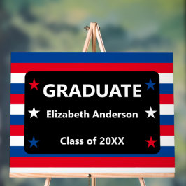 Patriotische Stars und Streifen Abschluss Acrylschild