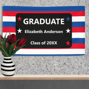 Patriotische Stars und Streifen Abschluss Banner
