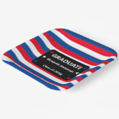 Patriotische Stars und Streifen Abschluss Pappteller (Gewinkelt)