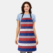 Patriotische Stars und Streifen Abstrakte amerikan Schürze (Getragen)