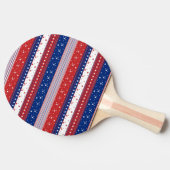 Patriotische Stars und Streifen Abstrakte amerikan Tischtennis Schläger (Seitenansicht)