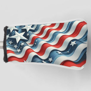 Patriotische Stars und Streifen Golf Headcover