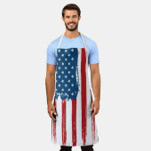 Patriotische Stars und Streifen Schürze (Getragen)