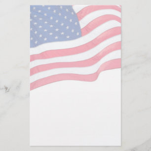 Patriotische Stationierung der US-Flagge Briefpapier