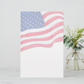 Patriotische Stationierung der US-Flagge Briefpapier (Stehend Vorderseite)