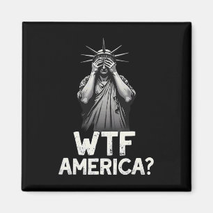 Patriotische Statue Of Liberty Wtf Americ Zum 4. J Magnet