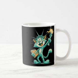 Patriotische Statuenkostüme für Katzen und Liebe d Kaffeetasse