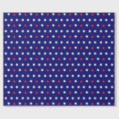 Patriotische Sterne 2 Geschenkpapier (Flach)