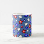 Patriotische Sterne - Blaue Kaffeetasse (Mittel)