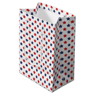 Patriotische Sterne-Geschenktasche Mittlere Geschenktüte