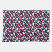 Patriotische Sterne Geschirrtuch (Horizontal)