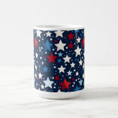 Patriotische Sterne Kaffeetasse (Mittel)