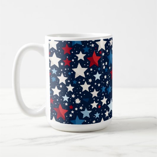 Patriotische Sterne Kaffeetasse (Links)