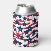 Patriotische Sterne können kühlen Dosenkühler (Kanne Vorderseite)