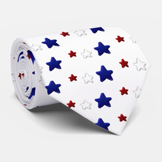 Patriotische Sterne Krawatte (Gerollt)