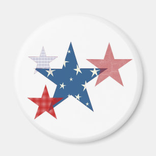 Patriotische Sterne Magnet
