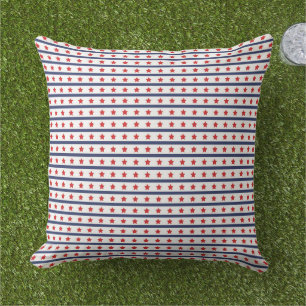 Patriotische Sterne Outdoor-Kissen Kissen