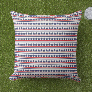 Patriotische Sterne Outdoor-Kissen Kissen