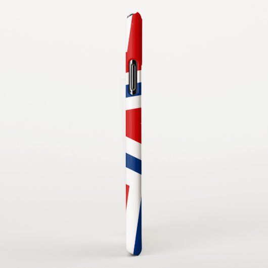 Patriotische Sterne rot weiß und blau farbig iPhone Hülle (Rechte Seite)