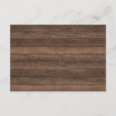 Patriotische Sterne Rustikale Amerikanische Unabhä Begleitkarte (Rückseite)