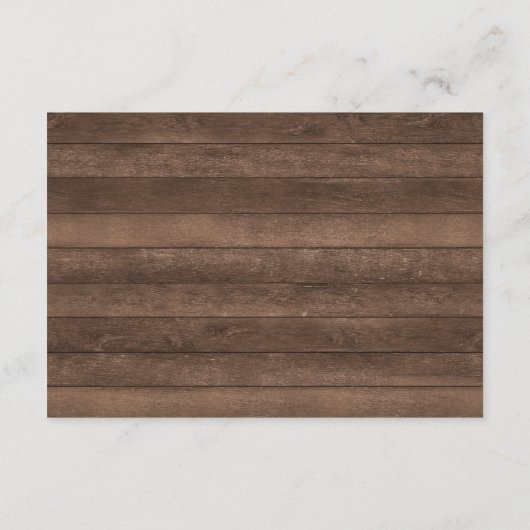 Patriotische Sterne Rustikale Amerikanische Unabhä Begleitkarte (Rückseite)