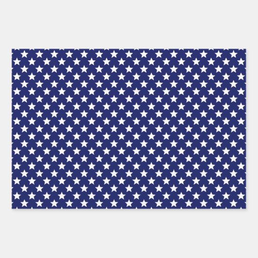 Patriotische Sterne Streifen DIY Muster & BkgrD Fa Geschenkpapier Set (Vorderseite)