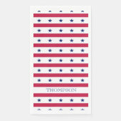 Patriotische Sterne Streifen Rotes blaues Blau Serviette (Vorderseite)