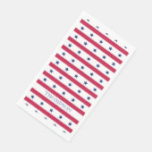 Patriotische Sterne Streifen Rotes blaues Blau Serviette (Ecke)