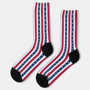 Patriotische Sterne und Streifen Socken