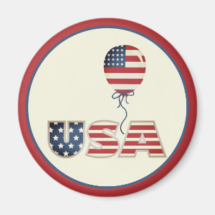 Patriotische Sterne und Streifen USA  Magnet