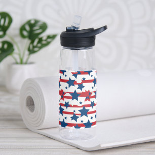Patriotische Sterne Wasserflasche Trinkflasche